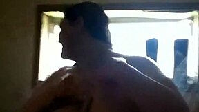 Fat ass wife bathes with cum on her big body