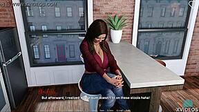 Neighbour MILF with big ass plays game leading to cowgirl riding and cumshot