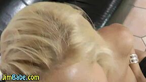 Euro Teen 18+ Teases with Finger and Blowjob in Stockings