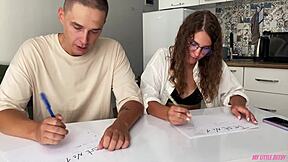 College Student Fucks Sexy Teacher for Huge Facial Finish