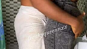 i quenched my thirst with my stepdaughter in the bathroom using big black cock