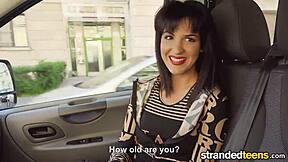 bella beretta stranded with teens in hardcore cumshot scene