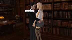 Nargles floating in the air with big tits and anime parody 😏