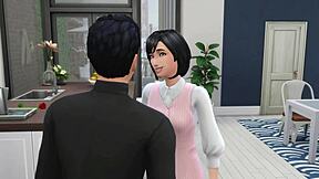 Watch my horny girlfriend try porn with me