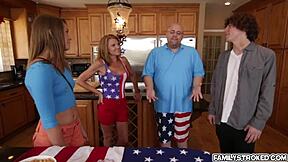 Passionate blonde Kirsten Lee loves the taste of penis so much she can't get enough