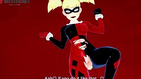 Harley quinn feels intense pleasure in pov missionary fuck