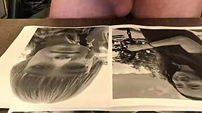 i'm giving a cum tribute to this shaved teen