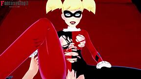 Harley quinn feels intense pleasure in pov missionary fuck