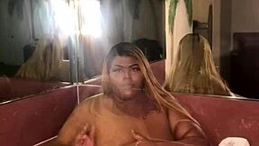 Zaharii relaxes in the hot tub