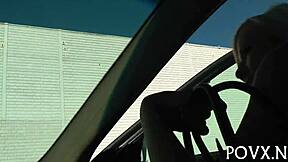 two latinas spit and swallow big cock in sloppy blowjob, leaving them drooling all over