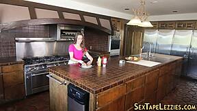 Teen Lesbian Licks Petite Pussy in POV Reality Scene