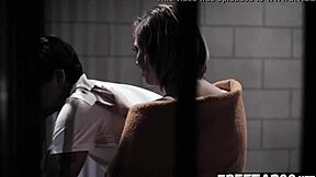 how does scared teen eliza jane handle ryan driller's cock in prison?