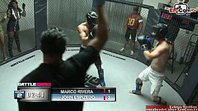 brunette teen's pierced tits covered in huge cumshot