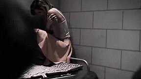 how does scared teen eliza jane handle ryan driller's cock in prison?