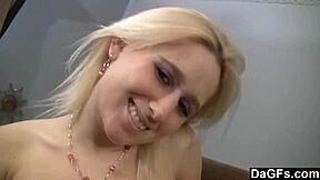 dagfs - eager blonde prefers doggystyle on bed with ass shaking and teasing
