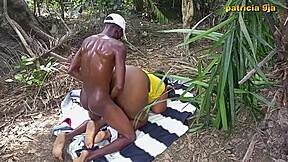 Patricia Displays Wide Wet Creampie Pussy Fucked Outdoor