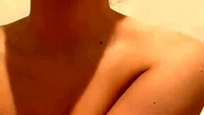 Ritafox, that adorable redhead Russian, washing her gorgeous tits and pussy up close.