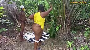 Patricia Displays Wide Wet Creampie Pussy Fucked Outdoor