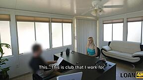 Loan4K Dancer Auditions with Body Movements in Office Interview