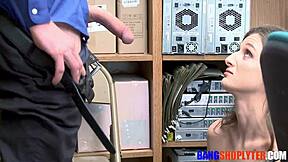 Kenzi Ryans gets pounded on the table by that security officer to dodge jail for shoplifting! 😏💦