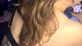 blonde teen gives intense backstage blowjob and creampie to cameraman