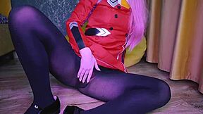 Zero Two Squirts During Anal Fuck in Cosplay POV 😍