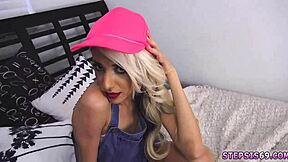 Skinny teen explores with best friend.