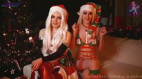 2020 the fu g year santa fucks elf with monster cock