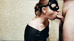 giving deepthroat blowjob to my favorite blonde roommate in dorm