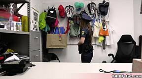 Cute petite blonde gets fucked hard in mall.