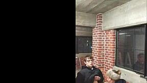 Heart Racing, College Blonde Sucks Off Young Dude After Losing Bet In Outdoor POV