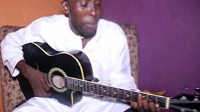 The guitar player used his talent to get a wild fuck.