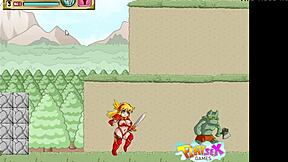 Anise embarks on a hentai adventure with big tits and ass in the game