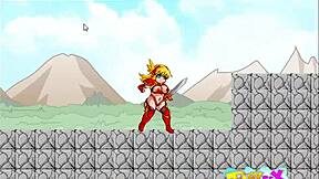 Anise embarks on a hentai adventure with big tits and ass in the game