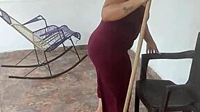 Wife Blows Me While Cleaning!