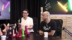 eilani quina and victor luciano explore upper toys in no swing cast, completo sheer red lingerie teasing amateurs