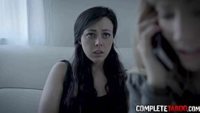 In this femdom scene, a teen 18+ sucks and rides a big cock.