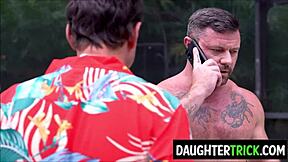 BBQ Turns Taboo as Stepdaughter Swaps with Uncle and Father-in-Law!