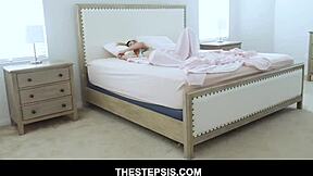 Small tits teen stepsister Avery Cristy interacts with stepbrother