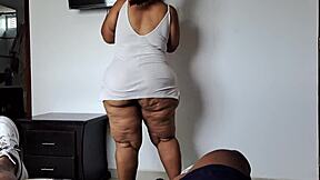 Stepmom helps with TV then swallows my cock whole