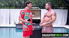 BBQ Turns Taboo as Stepdaughter Swaps with Uncle and Father-in-Law!