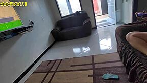 Hot Young Girl Spreads Legs On Couch For Intense Fucking