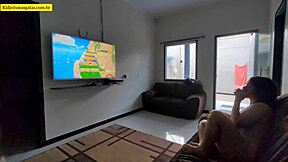 Hot Young Girl Spreads Legs On Couch For Intense Fucking