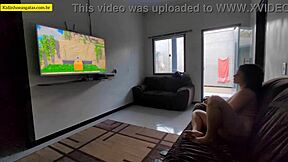 Hot Young Girl Spreads Legs On Couch For Intense Fucking