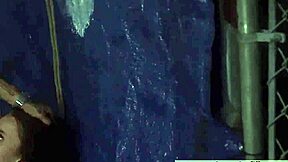 Kinky Bondage Session with Anya Olsen in Rough Outdoor Public Action