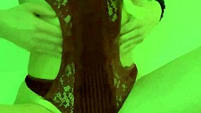 sexy lingerie babe masturbates solo with cute tits on display. watch this european blonde teen 18+ get wild! 😍