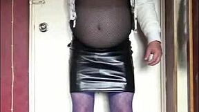 who wants to fill this shy crossdresser's homemade fantasy in stockings?