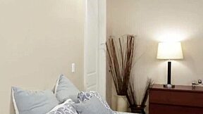 smalltits stepdaughter gets screwed in bedroom, riding with shaved pussy and big tits