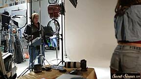 Beautiful teen rides her stepdad's big cock in cowgirl fantasy.