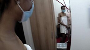 Skinny Ebony Teen 18+ POV Blowjob